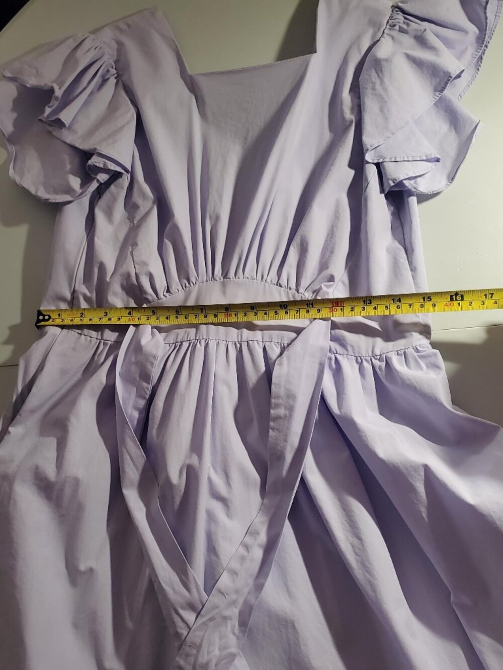 Farrow Beulah Cotton Open Back Tiered Dress in Lavender - Sz S- shipping incl. - Picture 7 of 16